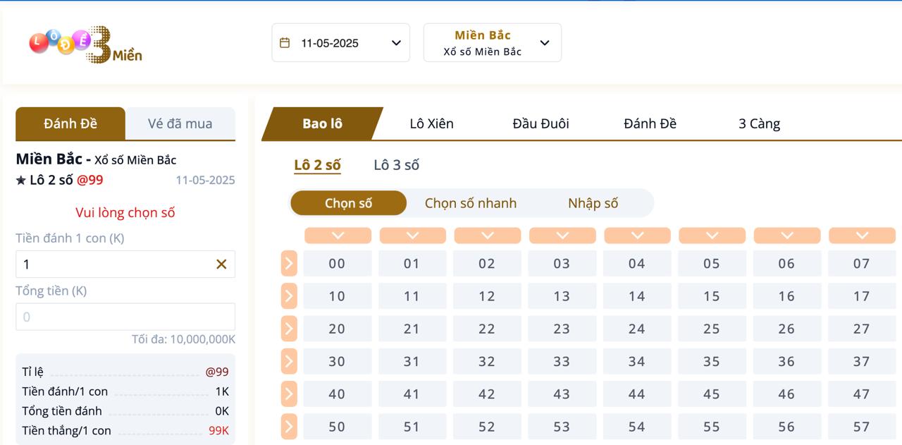 Giới thiệu lô đề 3 miền xi88